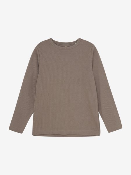 LS brun ribb genser 