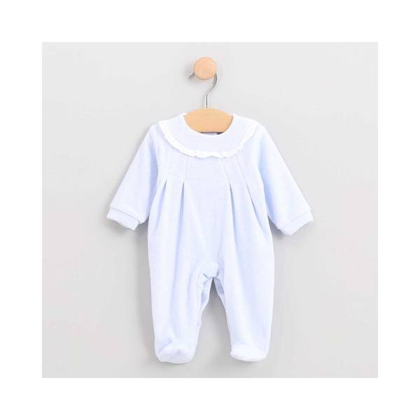 Heldress velour blå